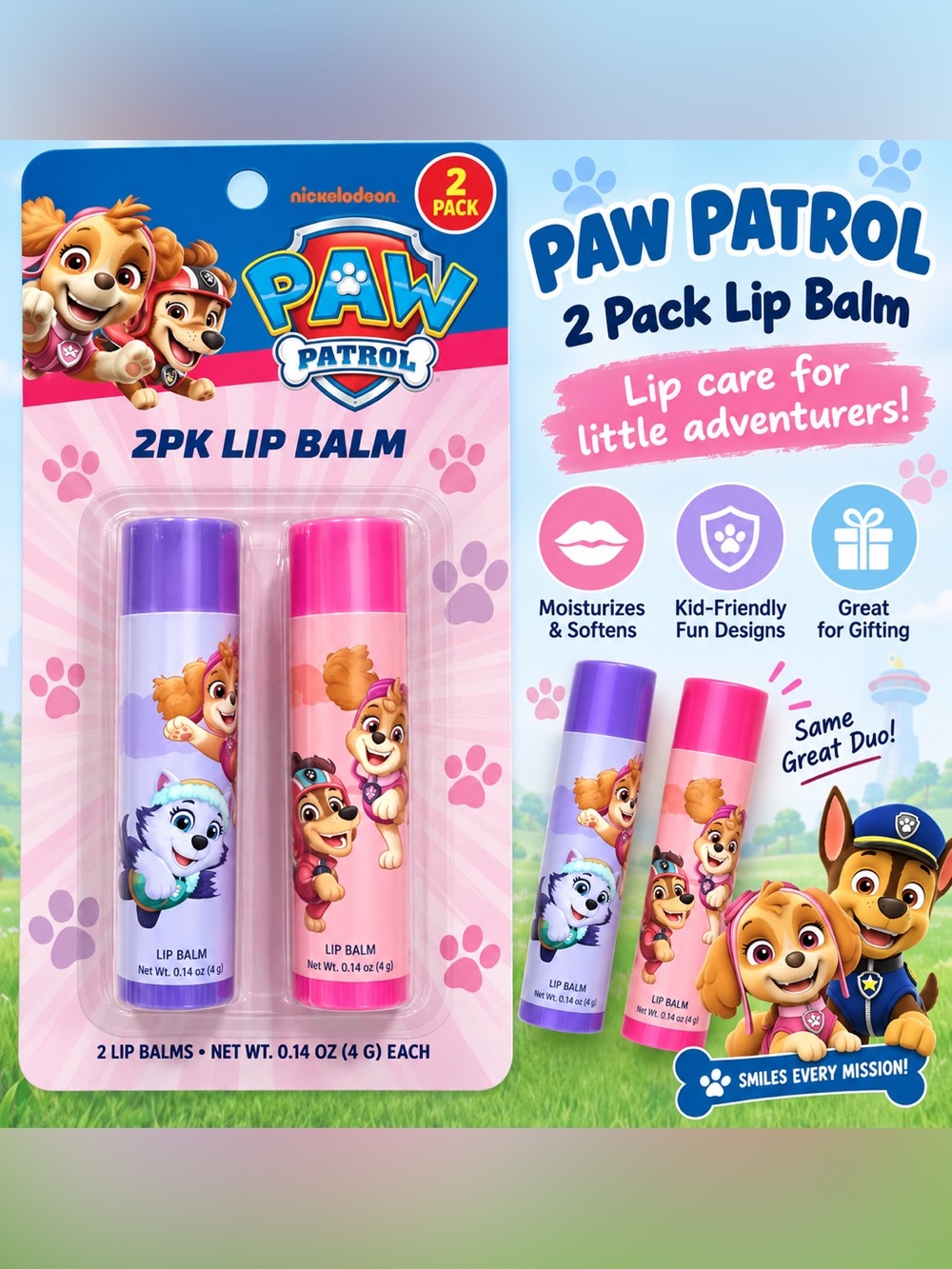 π5/$25π Paw Patrol Lip Balm Duo